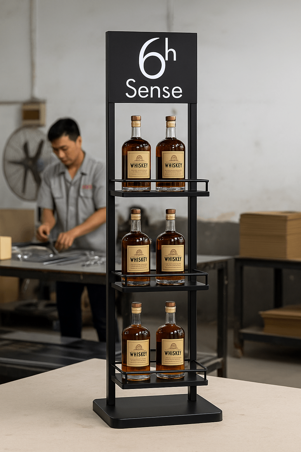 Whiskey Bottle Display Rack - YS Display